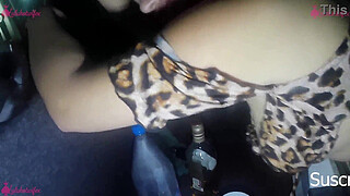 Luluhotwifex - Dogging in the car after a party with a stranger ends in a creampie