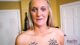 Voluptuous Blonde Curvy Amateur Breanna Wet Rimjob Worship Action!