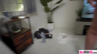 Bratty stepsister Lucy Foxx gets fucked hard in doggystyle with stepbro