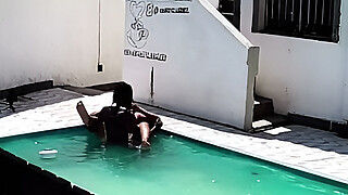 I caught my neighbor having sex with a black guy in the pool.