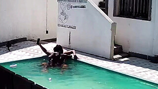 I caught my neighbor having sex with a black guy in the pool.