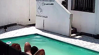 I caught my neighbor having sex with a black guy in the pool.