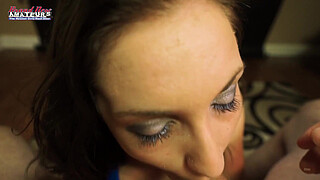 Blonde Hottie Sassy Deep BJ Intense Relentless Pussy Slam Action And Jizz!