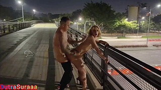 The womanizer fucked me in the middle of the street and the cuckold just stood there watching.