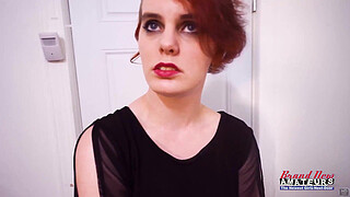 Curvy Redhead Marla Sloppy Deepthroat Blowjob Greedy Cum Swallow!