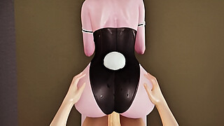 Big Tits Ayako in Bunny Cosplay 3D Hentai - POV Doggystyle Sex with Big Ass, Intense Standing Sex Featuring Tight Pussy Close-Up Views, Jumping on Big Dick Ending with Creampie