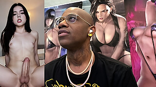 Transgender Christmas Cock Sucking, Beautiful Tight Teen With A Hard Trans Cock & Riding A Thicc Dick, Hard Ebony Babe Cumming All Over Herself, Tasty White Cum Flowing Cock, AI Generated