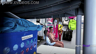 Teen Thief Caught Red Handed, Left Cum Stuffed