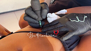 I paid for the tattoo with my friend's pussy.