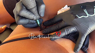 I paid for the tattoo with my friend's pussy.