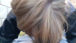 Big-assed granny fucked outdoors