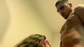 The cuckold let his well-endowed cousin fuck his slutty wife.