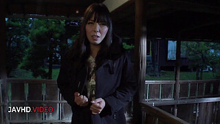 Outdoor passion Ryoko Murakami teases then Blowjob scene JAV style naughty MILF