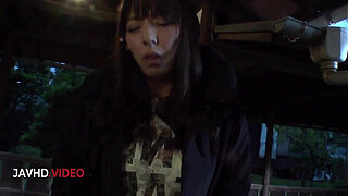 Outdoor passion Ryoko Murakami teases then Blowjob scene JAV style naughty MILF