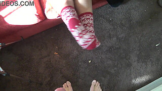 I caught my 18 year old stepson masturbating on my dirty panties !!!