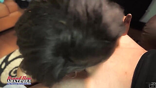 Nerdy Brunette Sylvia Glasses Sloppy Deepthroat Passionate BJ Heat