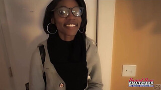 Nerdy Brunette Sylvia Glasses Sloppy Deepthroat Passionate BJ Heat