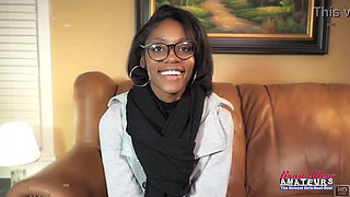 Nerdy Brunette Sylvia Glasses Sloppy Deepthroat Passionate BJ Heat