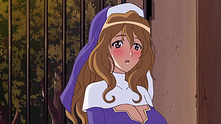 Hentai teen fucks big breasted nun