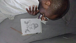 Myself as an African American returning to see who remembers me as an amateur fine artist and sketching things that remind a person of big black dicks while celebrating Black History Month 3
