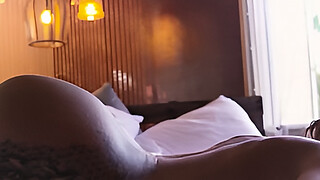 Amazing blonde MILF Ella Silver stunning posing session in hot lingerie