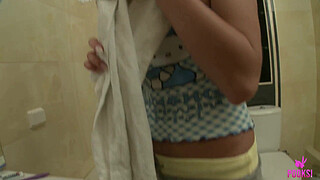 Tan PAWG Nina J Soaps Herself Up & Then She Dildo Fucks Her Cunt!