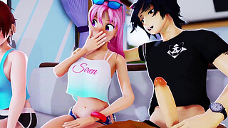[MMD R-18] Izumi and Shiro Meet Their New Neighbours(Made by Enieu)