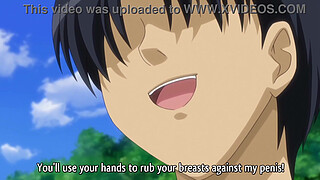 Hentai teen turns sex lesson into a threesome