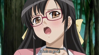 Hentai teen turns sex lesson into a threesome