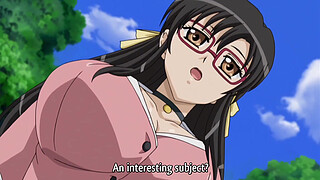 Hentai teen turns sex lesson into a threesome