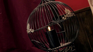 Rather than continue fingering herself the blonde milf chooses to suck on a big cock