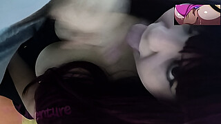 Sucking my cuckold husband Cum on Tits - IvyAdventure