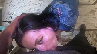 Hardcore Tease & Double Cum on My Ripped Jeans and Open Denim Jacket