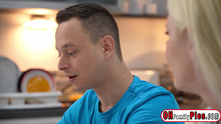 Blonde stepsister Zazie fucks stepbro after babe enjoyed pussy licking