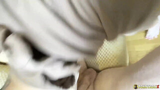 JohnTronX - Attractive Asian tattooed babe creampied after hot vaginal sex