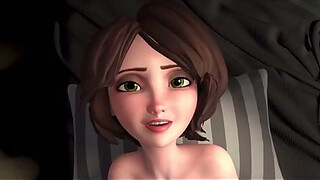 3D HQ Breast Expansion Riding Aunt Cass Big tits firm tits POV Sex wSound added
