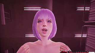 Hot Girl Amelia 3D Hentai - POV Cowgirl Pose with Tits Play, Parallel Plank Fuck with Close-Up Pussy Views, Desk Doggystyle Intense Fuck Ending with Cum on Her Big Ass