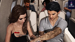 Fucked her stinky sweaty pussy on the plane Summertime Saga