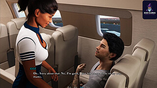Fucked her stinky sweaty pussy on the plane Summertime Saga