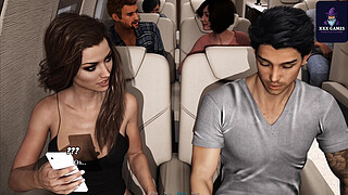 Fucked her stinky sweaty pussy on the plane Summertime Saga
