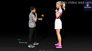 Fucked her stinky sweaty pussy on the plane Summertime Saga