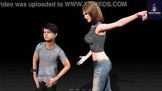 Fucked her stinky sweaty pussy on the plane Summertime Saga