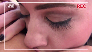 Young pretty babes lick their juicy pussies, use a vibrator and fingers, and archive everything on cam