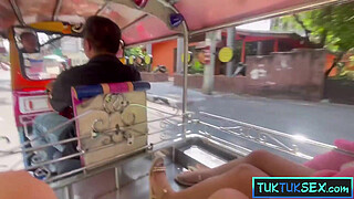 Innocent Thai teen amateur fuck on video after a Tuk Tuk ride
