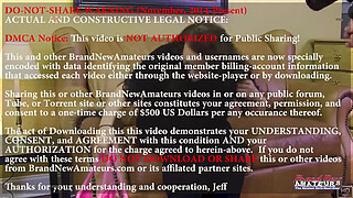 Brunette Harper B's Audition Throat Wet Rim Swallow!