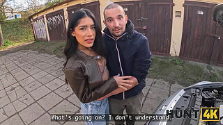 HUNT4K. A Hot Latina Cheats on her Cuckold Boyfriend