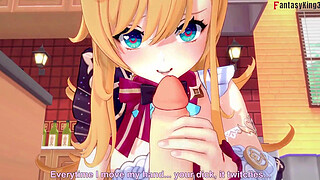 Escoffier blowjob on the kitchen | Genshin Impact | Full & Pov version on Sheer & PTRN: Fantasyking3