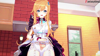 Escoffier blowjob on the kitchen | Genshin Impact | Full & Pov version on Sheer & PTRN: Fantasyking3