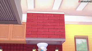 Escoffier blowjob on the kitchen | Genshin Impact | Full & Pov version on Sheer & PTRN: Fantasyking3