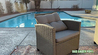 Satine Summers Making Stepdad Happy Outdoors